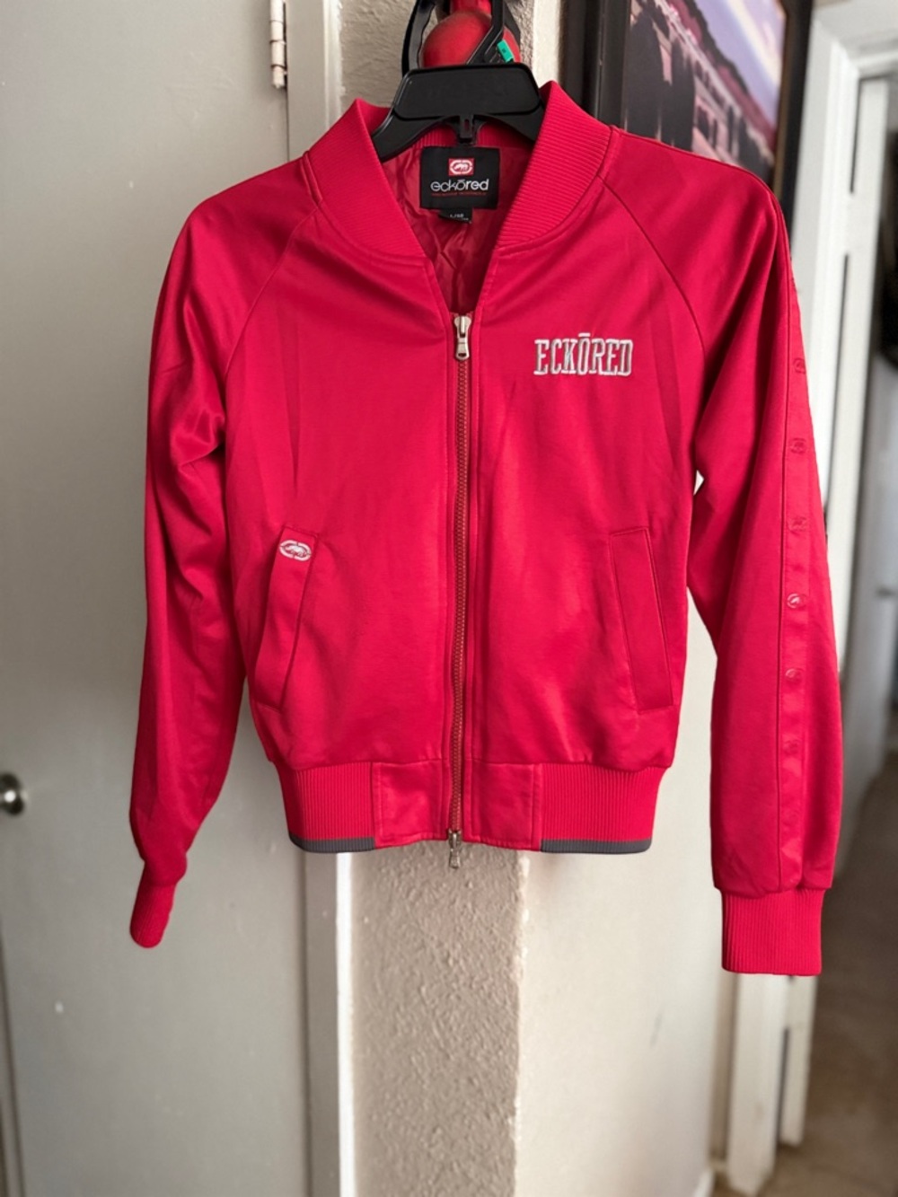 Ecko Unlimited Kids Red Zip Front Bomber Jacket